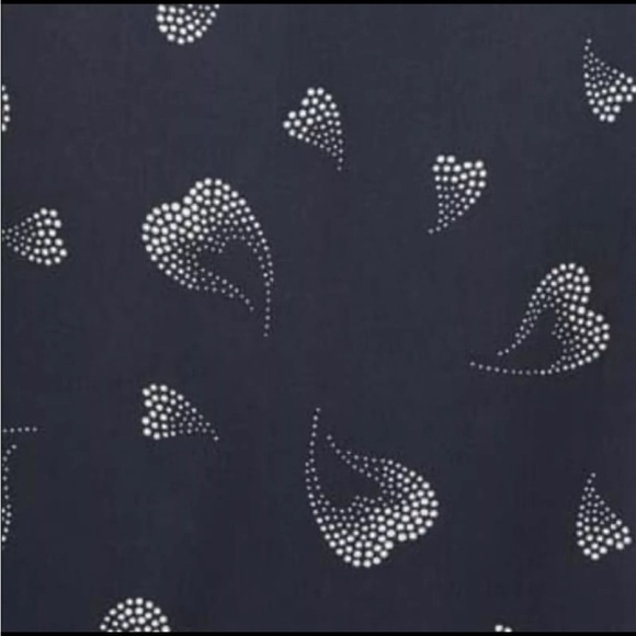 BETHWYN HEART PRINT WRAP SILK DRESS IN MIDNIGHT from Joie NWOT - Picture 6 of 8